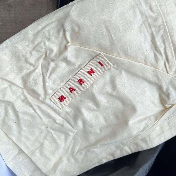 MARNI Vintage Platform Booties Pumps - Velvet with Leather Buckle size 40 - Picture 11 of 12